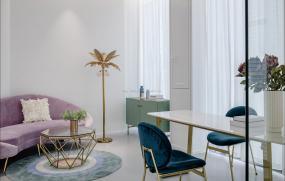 简约美发店装潢设计效果图片