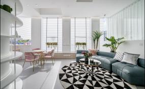 最新简约美发店设计装饰效果图片