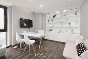 连锁美发店装修实景图片