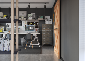 平面设计工作室设计装饰图