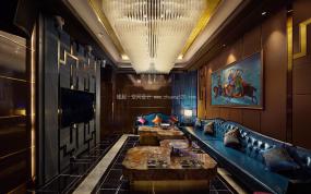 2019年上海男子会所装修效果图