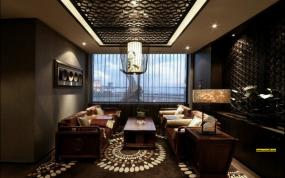 高端上海茶馆装修图片