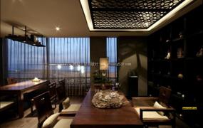 高档特色茶馆装修图片