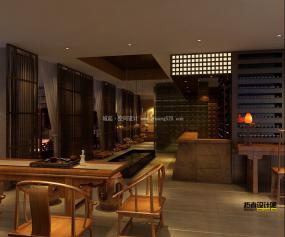 现代茶馆装修效果图片