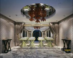 最新现代茶馆设计装饰效果图片