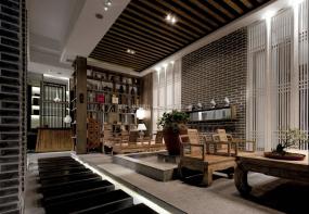 最新新中式茶楼装修设计效果图