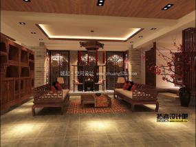 新中式茶楼装修实物图片