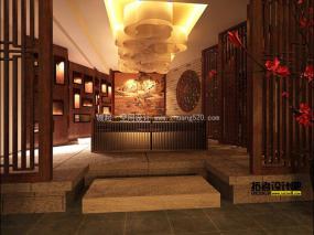 新中式茶楼装修实景图片