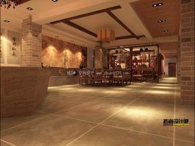新中式茶楼装修装潢效果图