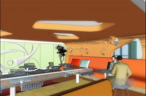 IT办公室设计效果图