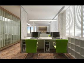 IT办公室装饰效果图