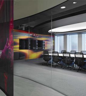 电子商务办公室装修装潢效果图