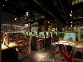 网咖装饰效果图