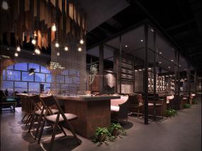 烤肉店设计装饰效果图