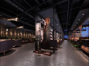 高档烤肉店装修效果图