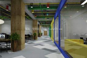 简约风格办公室装潢效果图