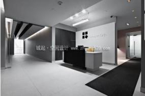 最新黑白风格办公室设计装饰效果图