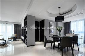 黑白文雅风格办公室装修效果图