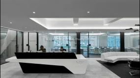 黑白风格办公室设计装饰效果图片