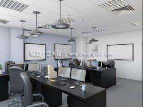 黑白风格办公室设计装饰效果图片