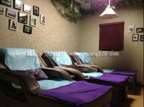 足浴店装修实物图片