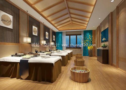 足浴店装修设计装饰效果图片