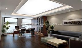 大气简约风格办公室装饰设计效果图