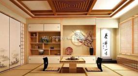 现代日式简约风格办公室装修效果图