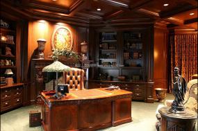 欧式简约风格办公室设计效果图