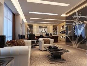 现代欧式简约风格办公室装修效果图