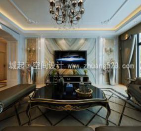 欧式简约风格办公室设计装饰图