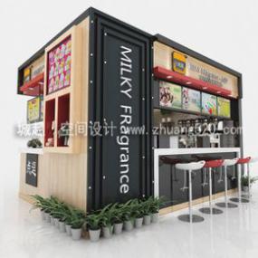 简约风格奶茶店装修高清图片