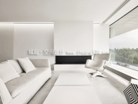 简约风格30平米办公室装修实物图片