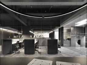 高档大气风格办公室装饰设计效果图
