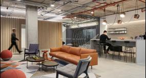 现代简单办公室装修图片