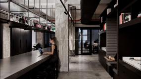 简约工业风格办公室设计效果图片