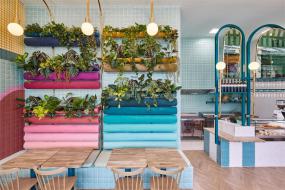 简约风格餐饮店装修实物图片