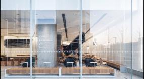 最新简约风格咖啡厅设计装饰效果图