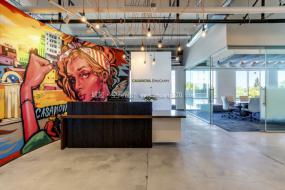 时尚流行风格办公室效果图