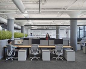 时尚流行风格办公室设计装饰效果图