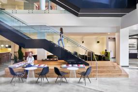 公司办公室布置效果图2018图片