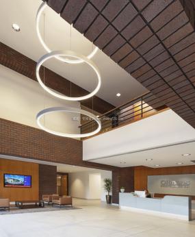 综合办公室室内天花吊顶效果图