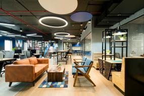 现代办公室设计吊顶装饰品效果图大全2018