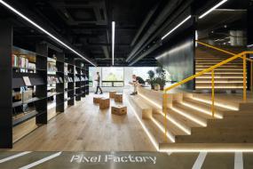 现代办公室装修风格室内吊顶灯带设计图大全