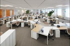 上海办公室室内吊顶装修效果图片2018