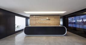 办公室前台装修效果图