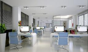 现代简约中式总裁办公室效果图