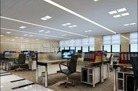 现代简约中式风格90平米办公室装修图