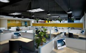 豪华中式办公室吊顶装修效果图