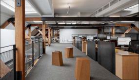 时尚中式办公室吊顶装修效果图